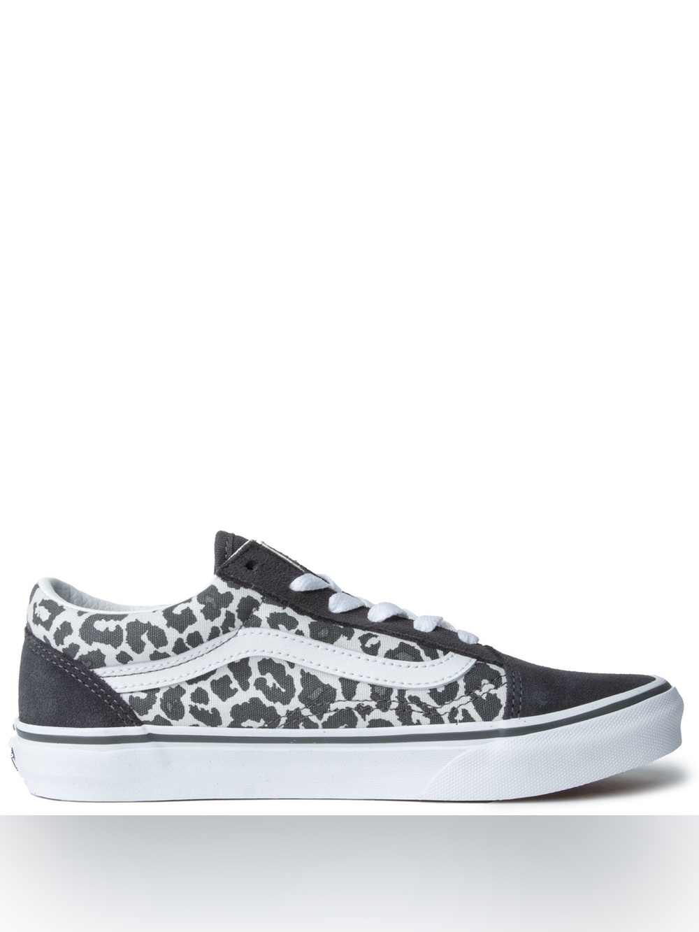 Vans Kids Black and White Leopard Old Skool Sneakers
